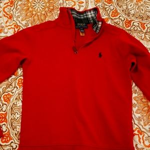 Adorable red Polo pullover
